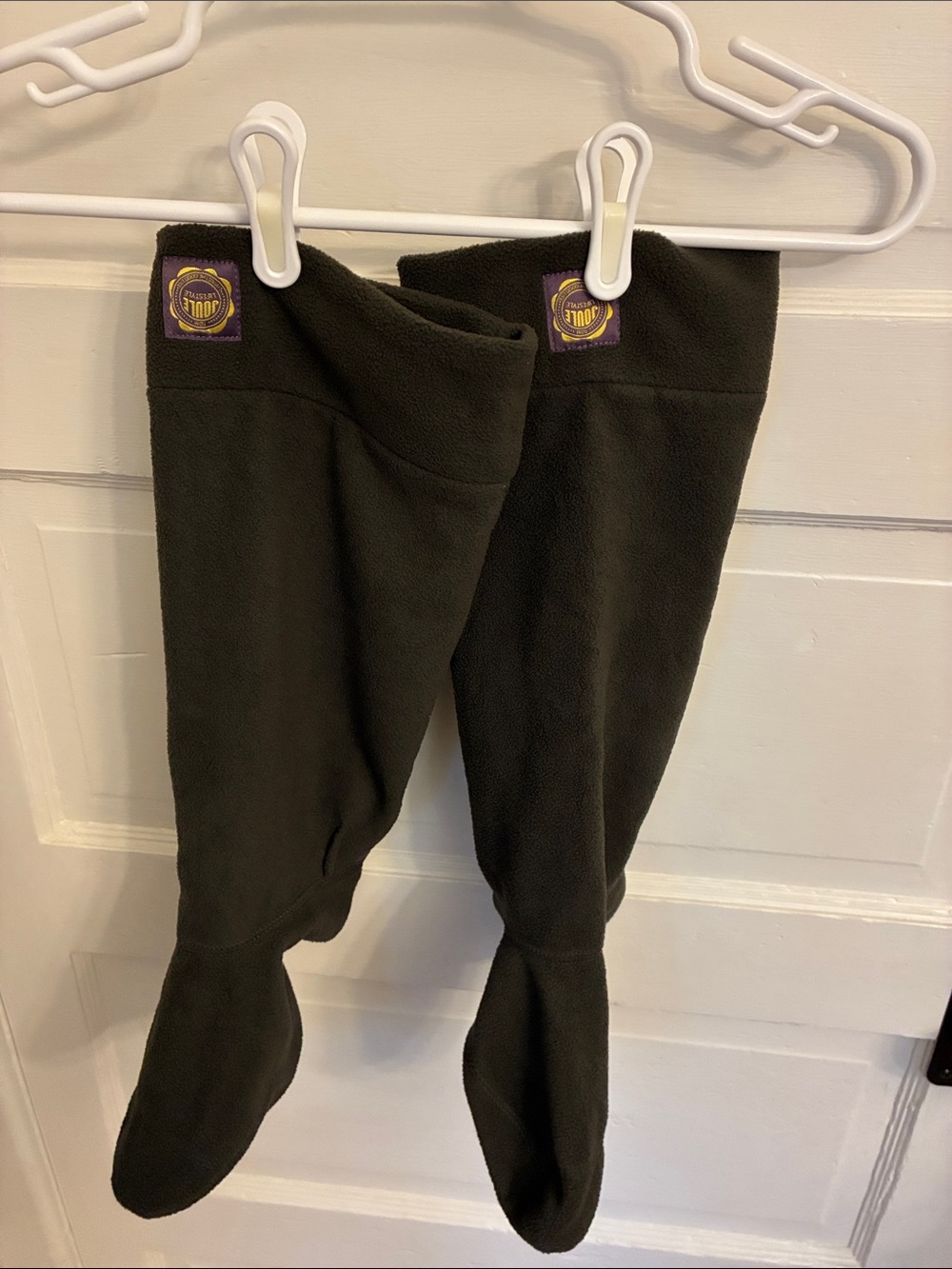 277 Dark Green Joules Fleece Wellington Boot Liners